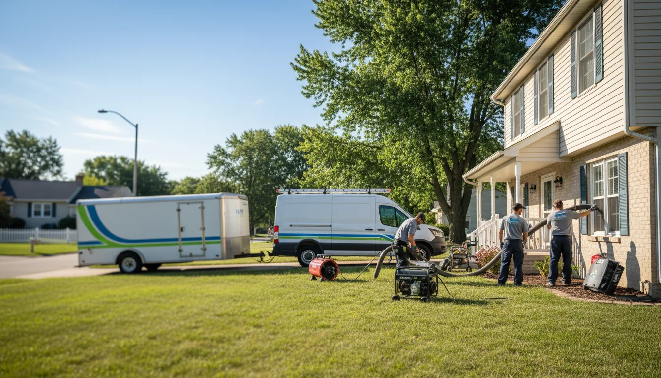 Flooded Basement Restoration And Cleanup With Repair in Vermilion, IL near me
